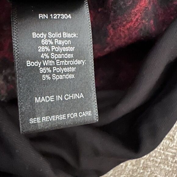 Ali Miles Womens Cowl Neck Sweater Top Size XL Artsy Art To Wear Yarn Details - Picture 8 of 8